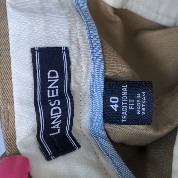 Lands' End Men's Classic Khaki Trousers 40 - Picture 3 of 9